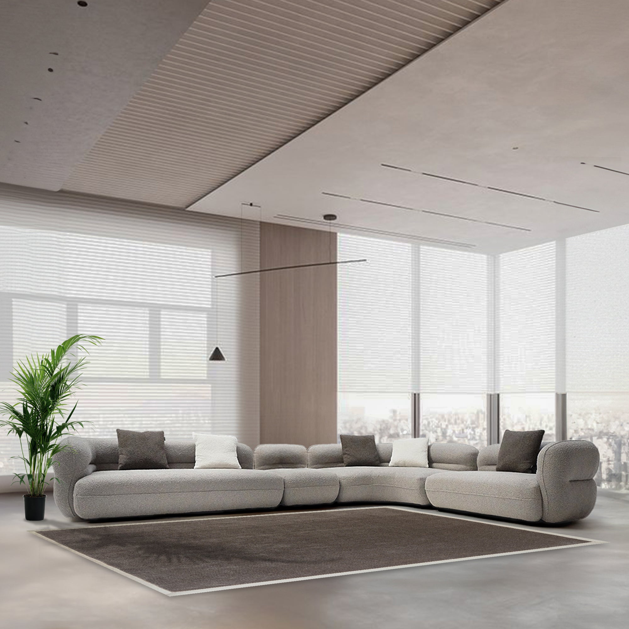 Cotton and Linen Fabric Single Sofa Module ISF-2133 /2 - Sofa - ebarza Furniture UAE | Shop Modern Furniture in Abu Dhabi & Dubai - مفروشات ايبازرا في الامارات | تسوق اثاث عصري وديكورات مميزة في دبي وابوظبي