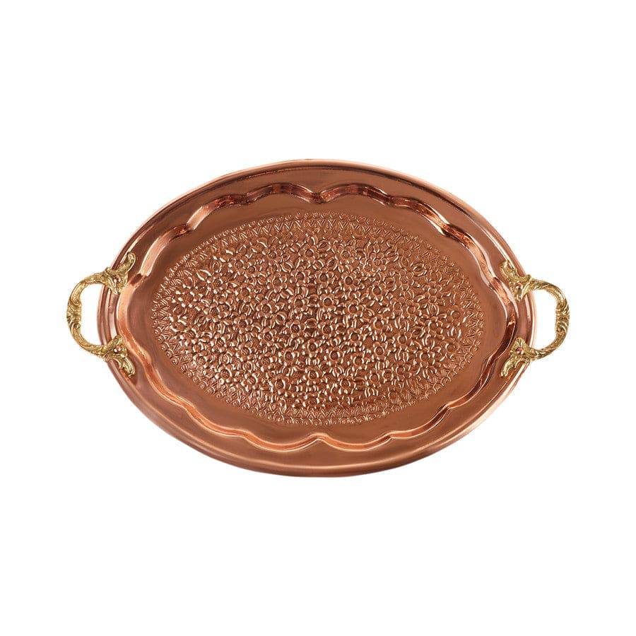 Karaca Anatolia Small Oval Tray 300.21.02.0221 - Trays - ebarza Furniture UAE | Shop Modern Furniture in Abu Dhabi & Dubai - مفروشات ايبازرا في الامارات | تسوق اثاث عصري وديكورات مميزة في دبي وابوظبي
