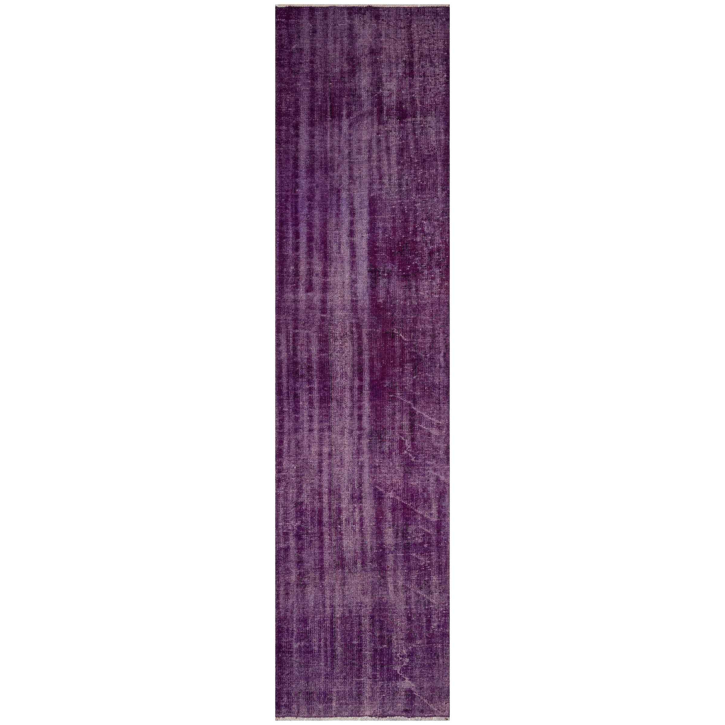 80 X 323 Cm Anatolian Hand Knotted Carpet Vintage Style 7755 -  Rugs - ebarza Furniture UAE | Shop Modern Furniture in Abu Dhabi & Dubai - مفروشات ايبازرا في الامارات | تسوق اثاث عصري وديكورات مميزة في دبي وابوظبي