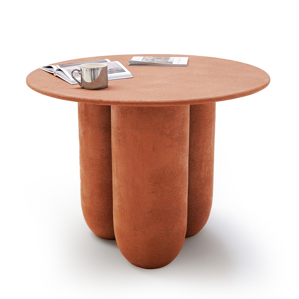 Outdoor/Indoor Clay Color Dining Table XK-0007-Clay -  Outdoor Tables - ebarza Furniture UAE | Shop Modern Furniture in Abu Dhabi & Dubai - مفروشات ايبازرا في الامارات | تسوق اثاث عصري وديكورات مميزة في دبي وابوظبي