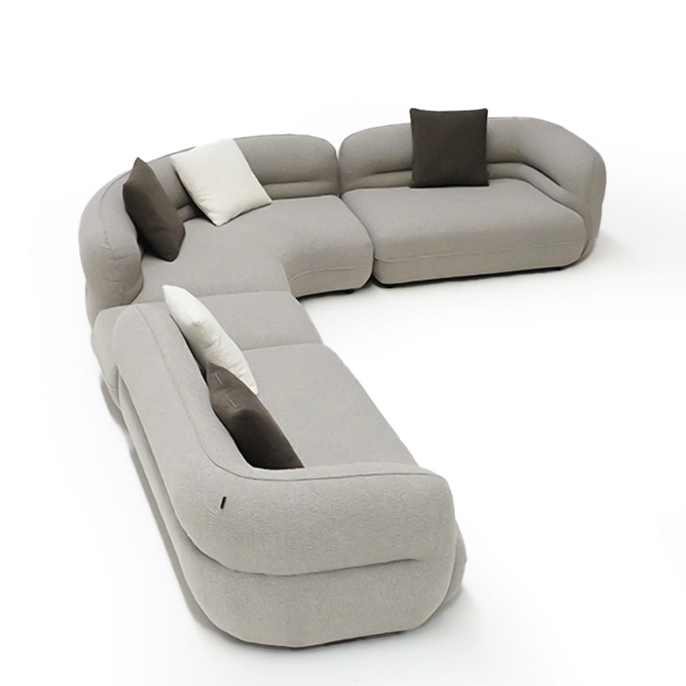 Cotton and Linen Fabric Single Sofa Module ISF-2133 /2 -  Sofa - ebarza Furniture UAE | Shop Modern Furniture in Abu Dhabi & Dubai - مفروشات ايبازرا في الامارات | تسوق اثاث عصري وديكورات مميزة في دبي وابوظبي