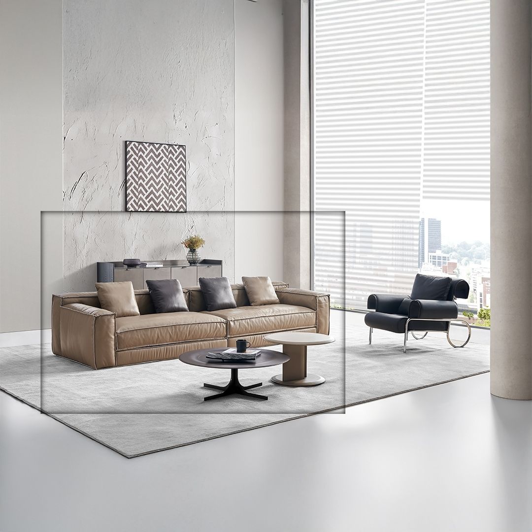 Hehua 4 Seater Sofa - SF103-4 -  Sofas - ebarza Furniture UAE | Shop Modern Furniture in Abu Dhabi & Dubai - مفروشات ايبازرا في الامارات | تسوق اثاث عصري وديكورات مميزة في دبي وابوظبي