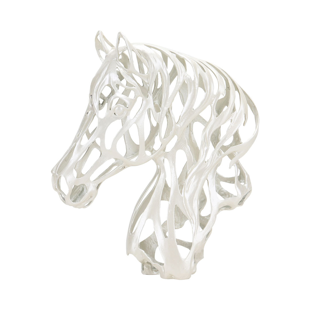 Horse Head Sculpture - KA3014A -  Home Decor Figurines - ebarza Furniture UAE | Shop Modern Furniture in Abu Dhabi & Dubai - مفروشات ايبازرا في الامارات | تسوق اثاث عصري وديكورات مميزة في دبي وابوظبي