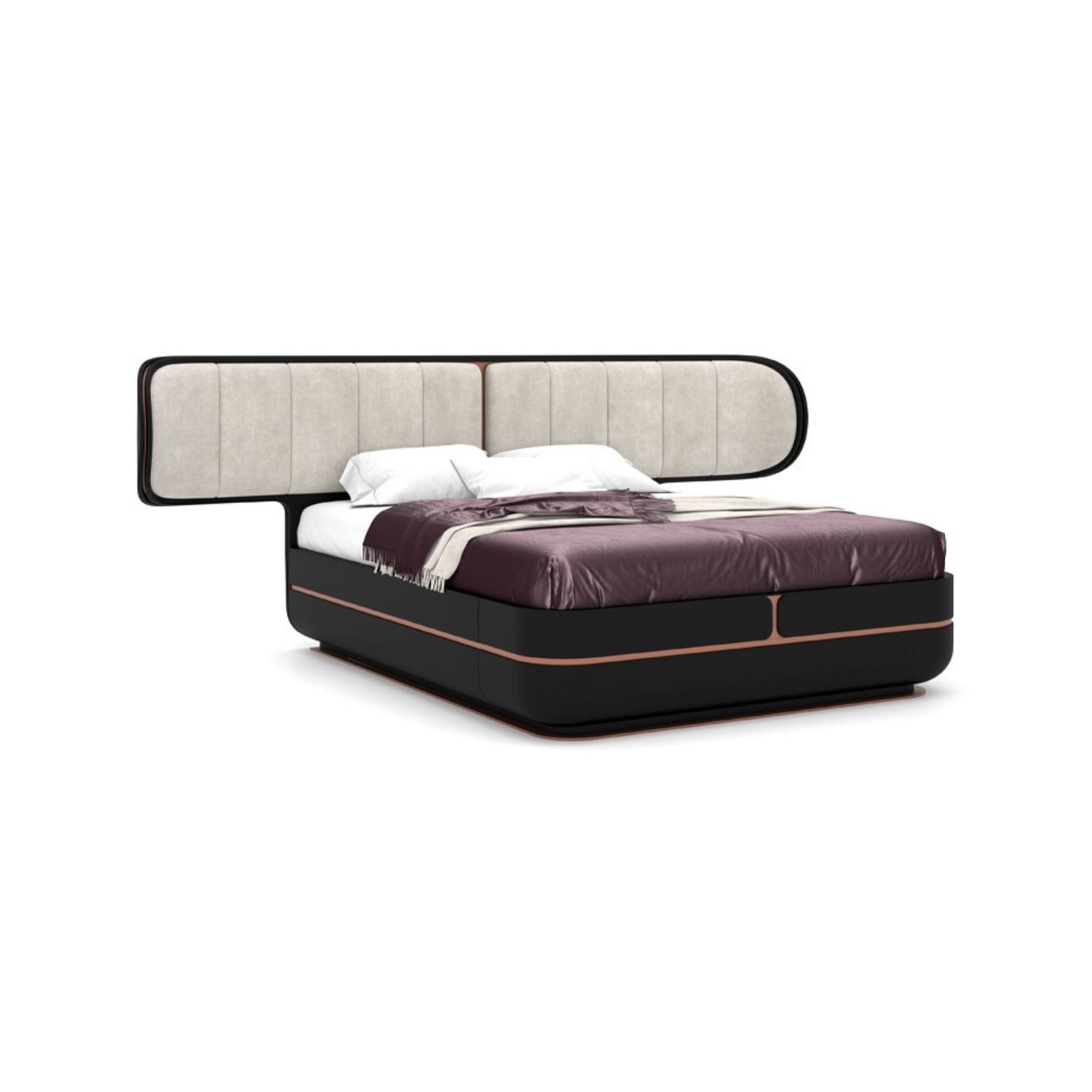 AS IS - Tulip King Size Bedstead  KARTLP001-Black -  DISPLAY ITEM - ebarza Furniture UAE | Shop Modern Furniture in Abu Dhabi & Dubai - مفروشات ايبازرا في الامارات | تسوق اثاث عصري وديكورات مميزة في دبي وابوظبي