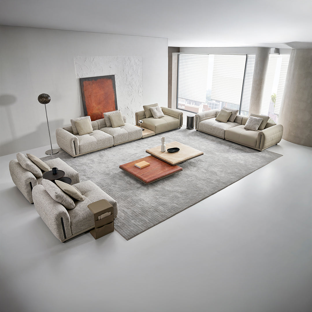 Quadro Single Seater Modular Sofa With RIGHT Armrest A-SF093 -  Sofas - ebarza Furniture UAE | Shop Modern Furniture in Abu Dhabi & Dubai - مفروشات ايبازرا في الامارات | تسوق اثاث عصري وديكورات مميزة في دبي وابوظبي