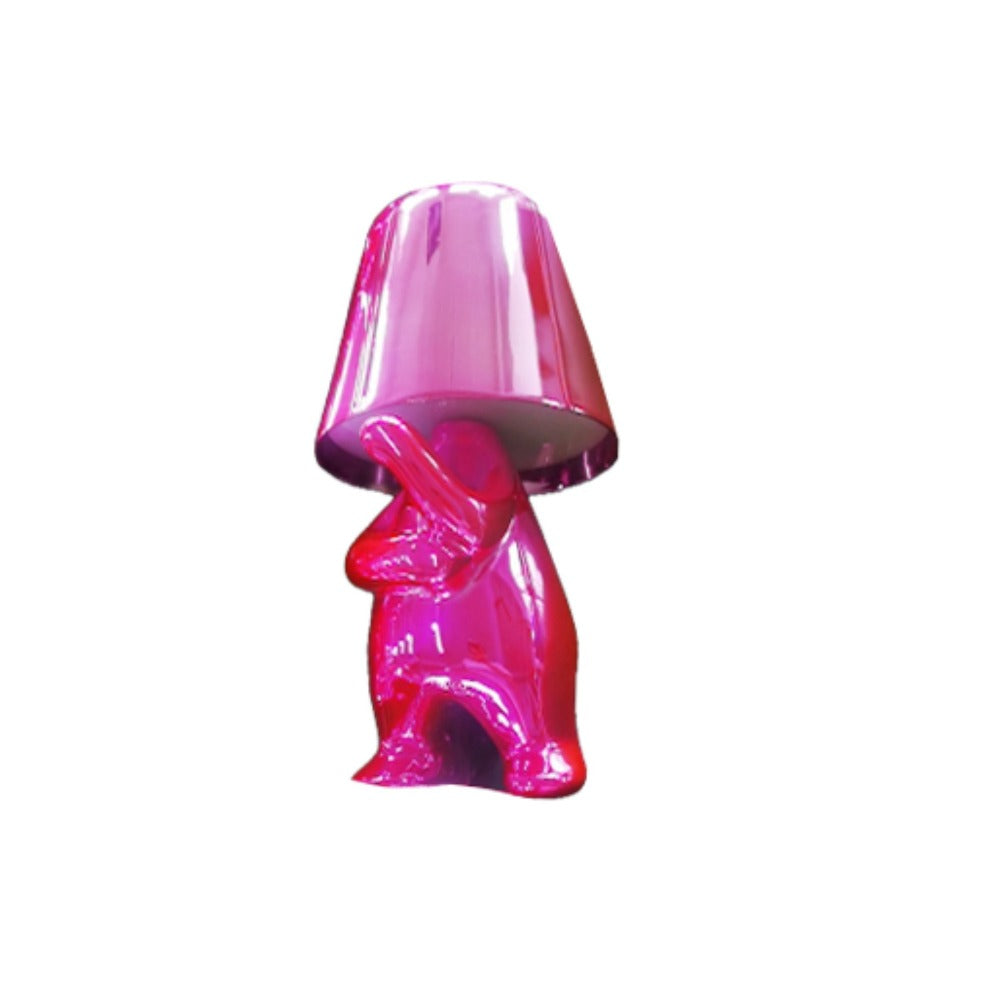 Glossy Pink Rechargeable Table Light HTD-IT1433-042B -  Desk\table Lamps - ebarza Furniture UAE | Shop Modern Furniture in Abu Dhabi & Dubai - مفروشات ايبازرا في الامارات | تسوق اثاث عصري وديكورات مميزة في دبي وابوظبي