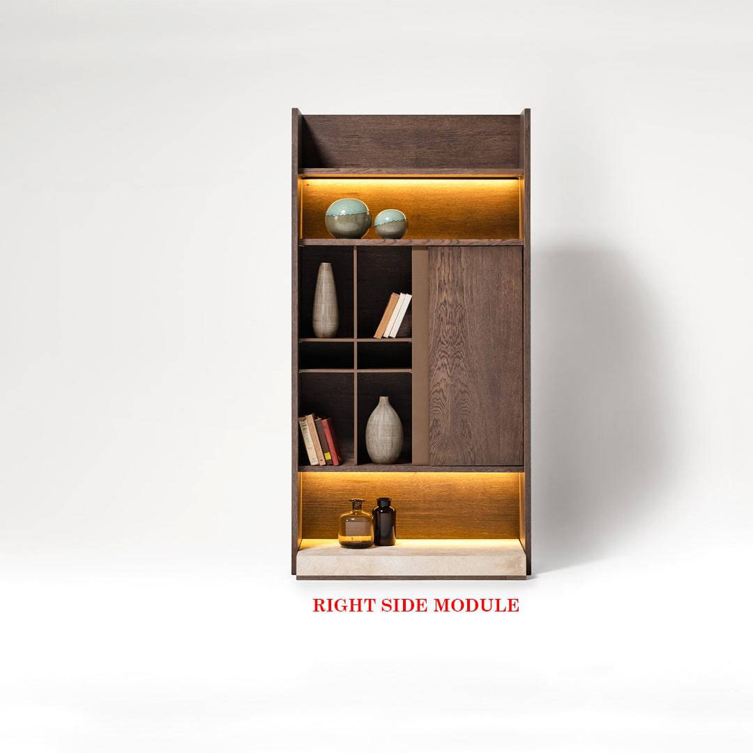 Edessa Wall Unit Right Bookshelf Block Edsa-Wall100L -  TV Units - ebarza Furniture UAE | Shop Modern Furniture in Abu Dhabi & Dubai - مفروشات ايبازرا في الامارات | تسوق اثاث عصري وديكورات مميزة في دبي وابوظبي