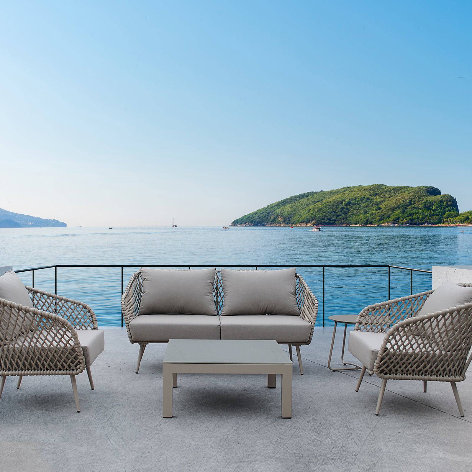 Evolve 2 Seater  Outdoor Sofa 28510101 -  Outdoor Sofas - ebarza Furniture UAE | Shop Modern Furniture in Abu Dhabi & Dubai - مفروشات ايبازرا في الامارات | تسوق اثاث عصري وديكورات مميزة في دبي وابوظبي