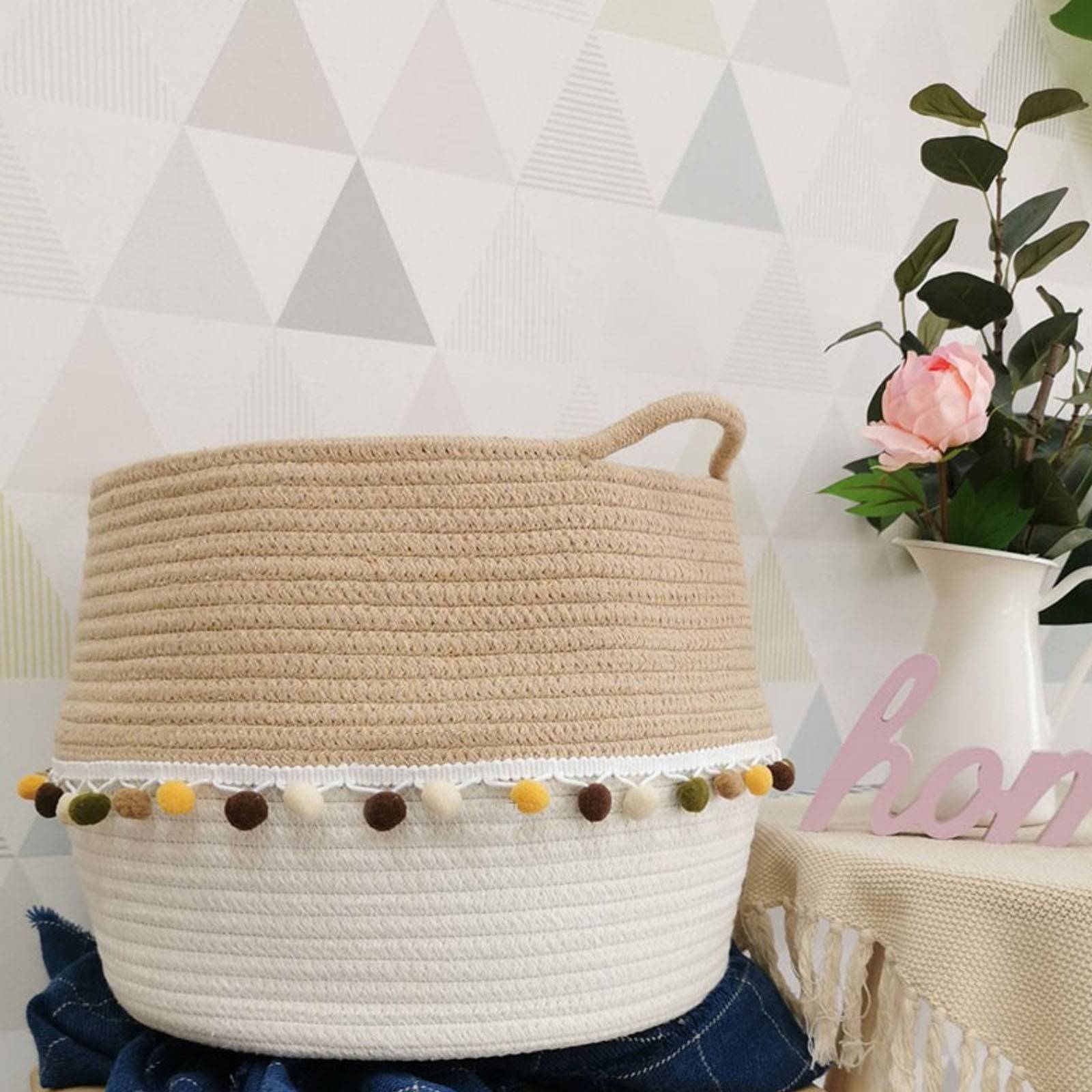 Handmade Basket 190410-014 -  Baskets - ebarza Furniture UAE | Shop Modern Furniture in Abu Dhabi & Dubai - مفروشات ايبازرا في الامارات | تسوق اثاث عصري وديكورات مميزة في دبي وابوظبي