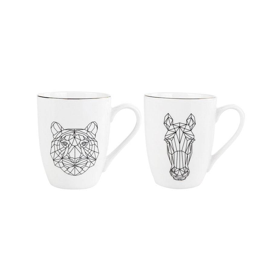 Karaca Draft Horse set of 2 Mug 153.03.06.1757 -  Mugs - ebarza Furniture UAE | Shop Modern Furniture in Abu Dhabi & Dubai - مفروشات ايبازرا في الامارات | تسوق اثاث عصري وديكورات مميزة في دبي وابوظبي