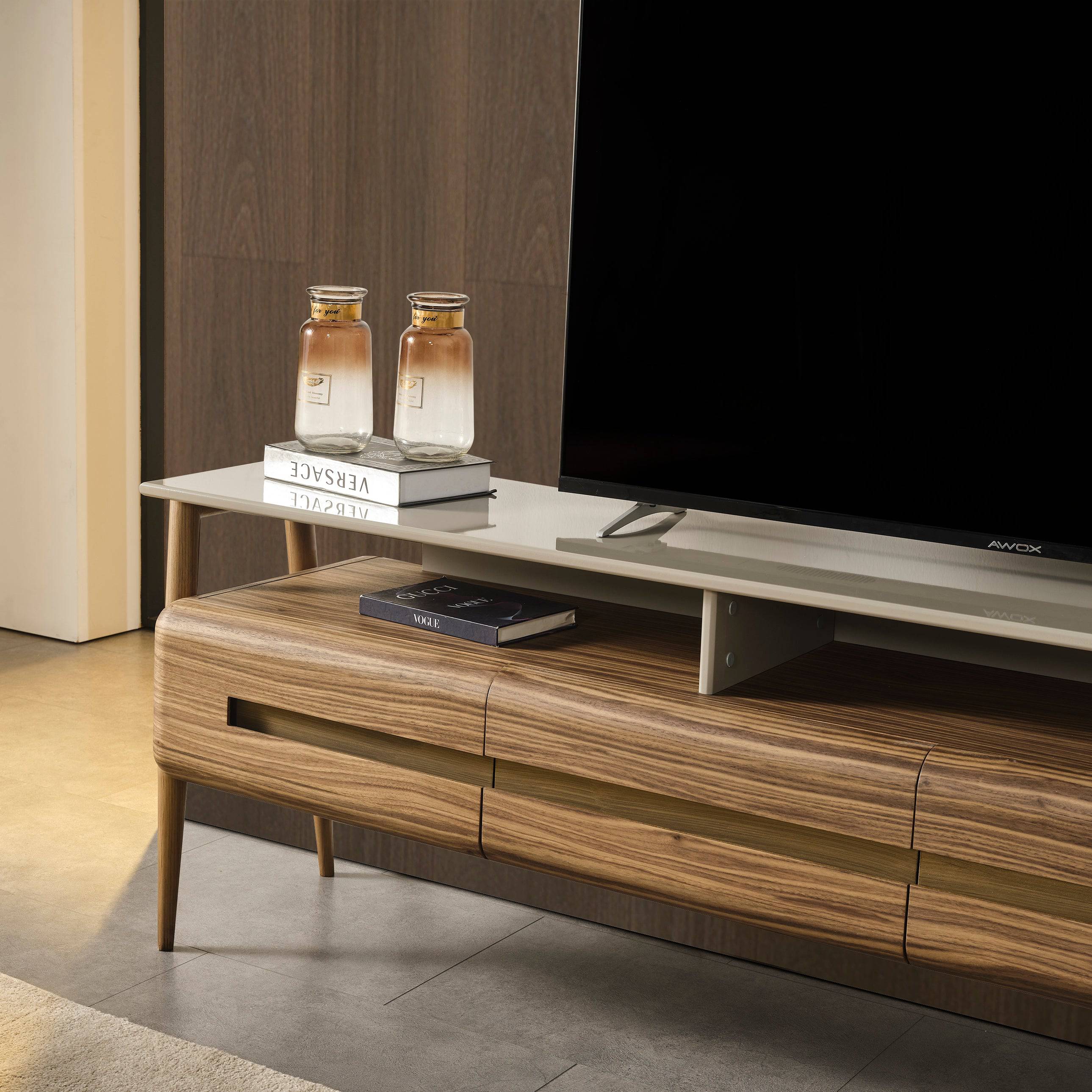 Display Item - Lucca Kristal Tv Unit Krstl-Lucatvu-NAKHEEL -  DISPLAY ITEM - ebarza Furniture UAE | Shop Modern Furniture in Abu Dhabi & Dubai - مفروشات ايبازرا في الامارات | تسوق اثاث عصري وديكورات مميزة في دبي وابوظبي