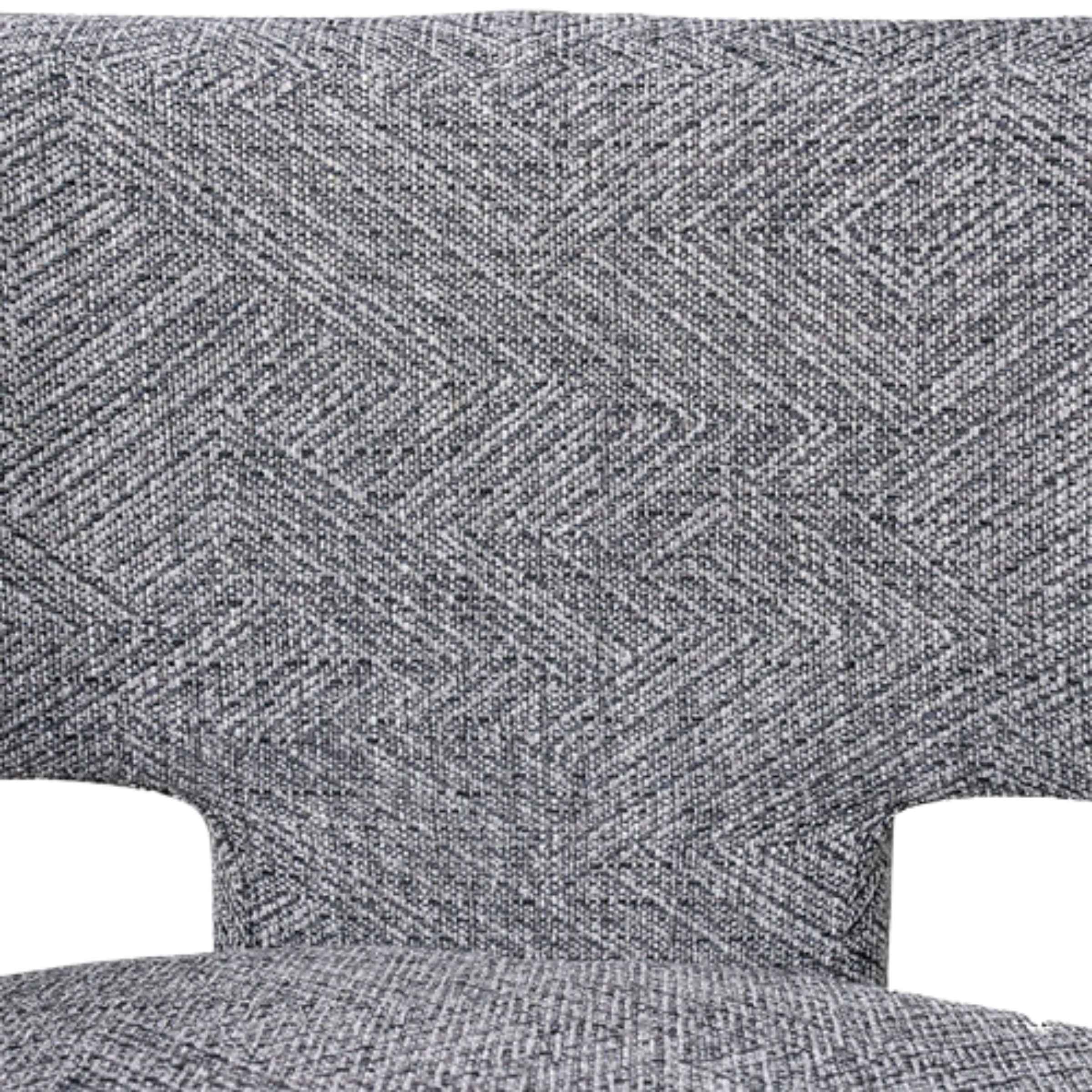 Round Back Chair-Gray 17041-01 -  Armchairs - ebarza Furniture UAE | Shop Modern Furniture in Abu Dhabi & Dubai - مفروشات ايبازرا في الامارات | تسوق اثاث عصري وديكورات مميزة في دبي وابوظبي