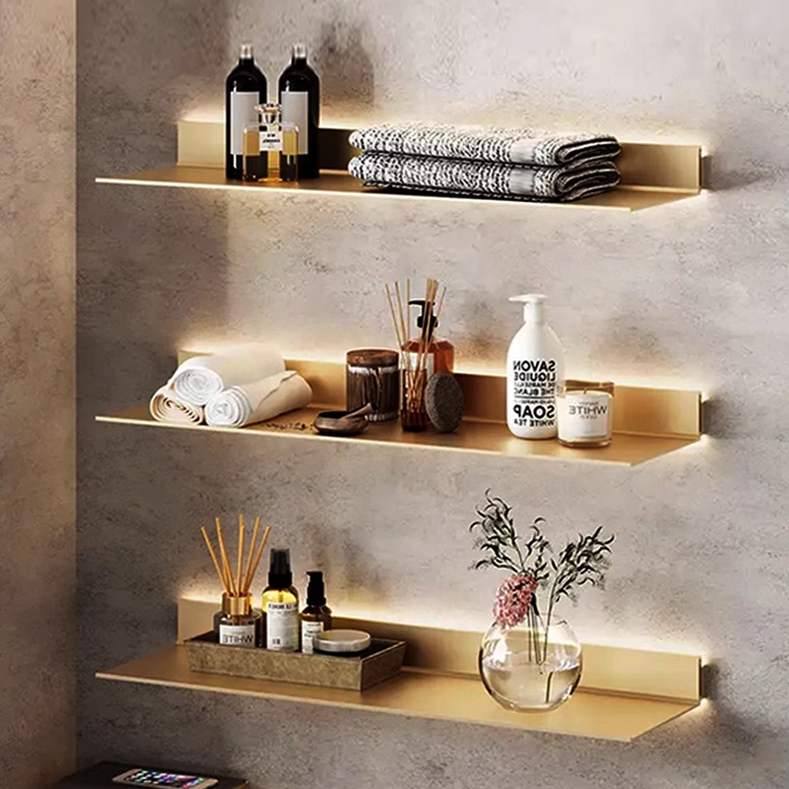 LED Aluminum Panel Light CH4-LT048-80cm-Brush Bronze Gold-With Plug-4000k -  Wall Lamps - ebarza Furniture UAE | Shop Modern Furniture in Abu Dhabi & Dubai - مفروشات ايبازرا في الامارات | تسوق اثاث عصري وديكورات مميزة في دبي وابوظبي