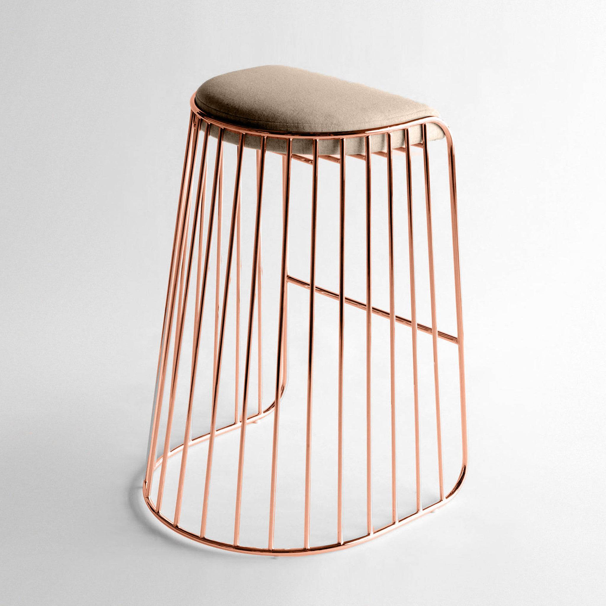 Torino Bar Stool 64Cm Bp8803Rg -  Bar Stools - ebarza Furniture UAE | Shop Modern Furniture in Abu Dhabi & Dubai - مفروشات ايبازرا في الامارات | تسوق اثاث عصري وديكورات مميزة في دبي وابوظبي