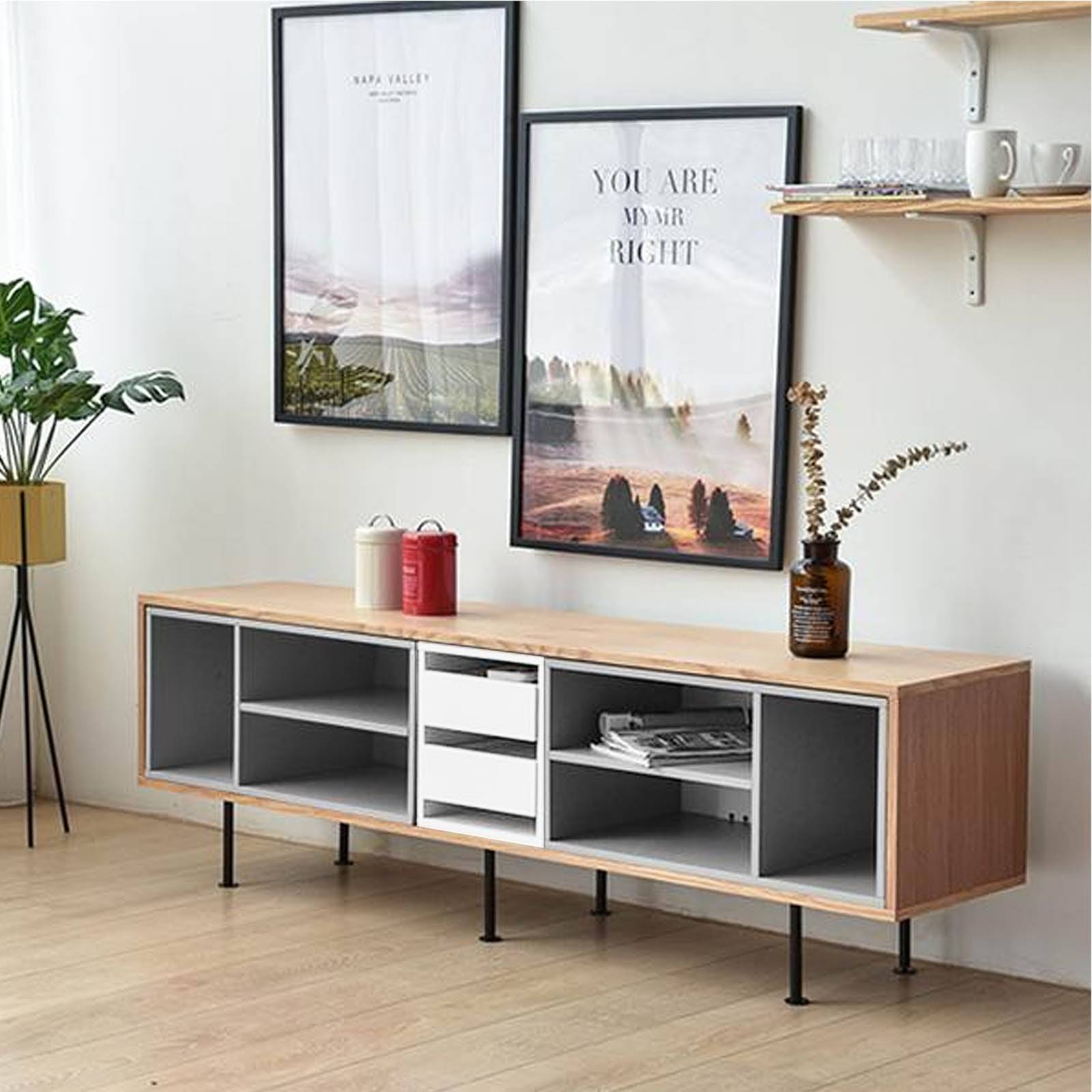 Visby Tv Unit LL-064-N -  TV Units - ebarza Furniture UAE | Shop Modern Furniture in Abu Dhabi & Dubai - مفروشات ايبازرا في الامارات | تسوق اثاث عصري وديكورات مميزة في دبي وابوظبي