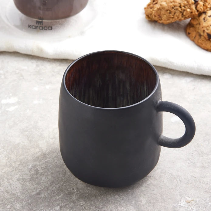 Karaca Black Galactic Mug 400 ml 153.03.06.7234 -  Mugs - ebarza Furniture UAE | Shop Modern Furniture in Abu Dhabi & Dubai - مفروشات ايبازرا في الامارات | تسوق اثاث عصري وديكورات مميزة في دبي وابوظبي